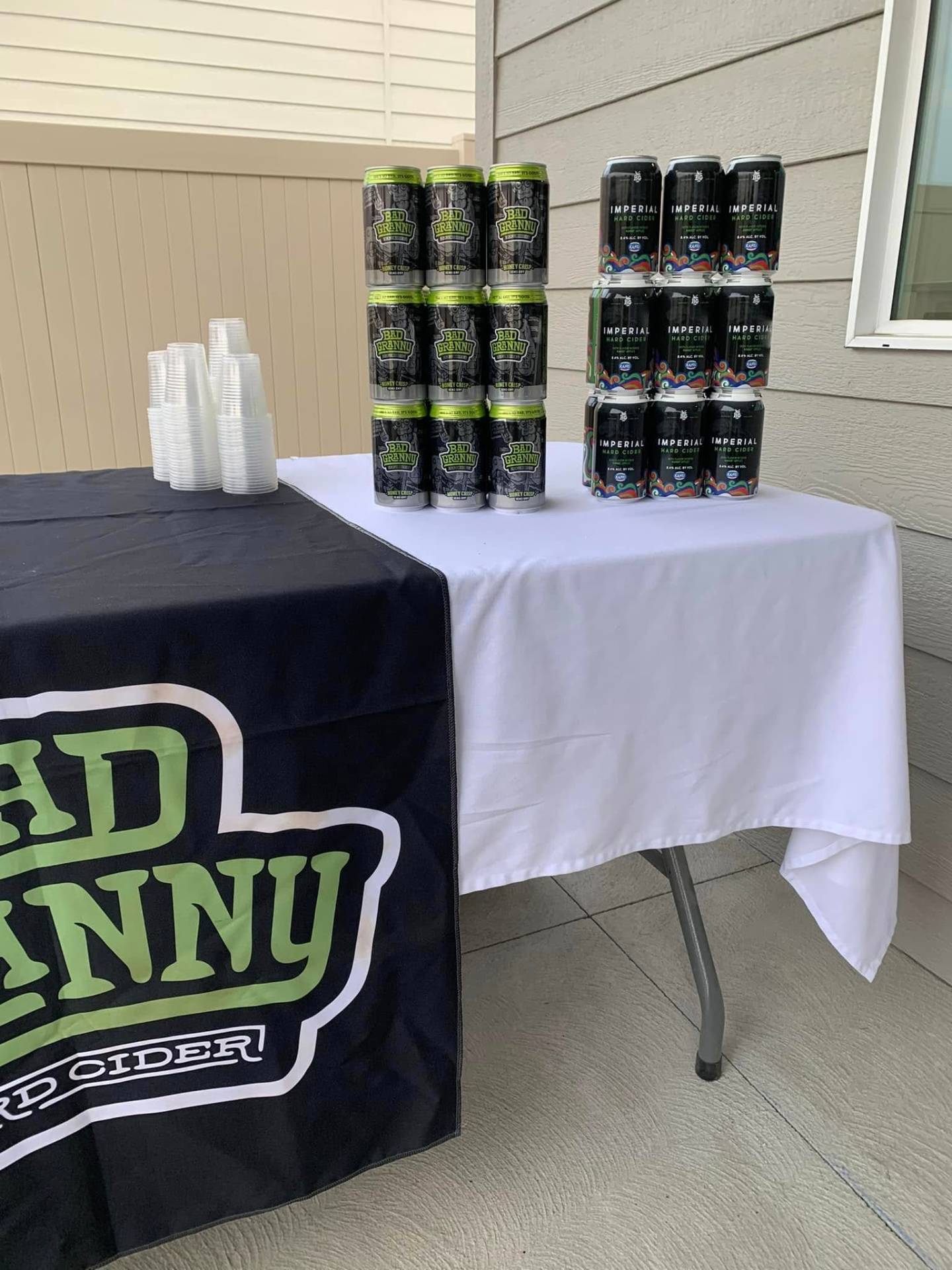 Local cider samples poured for guests at Building NCW Chefs on Tour