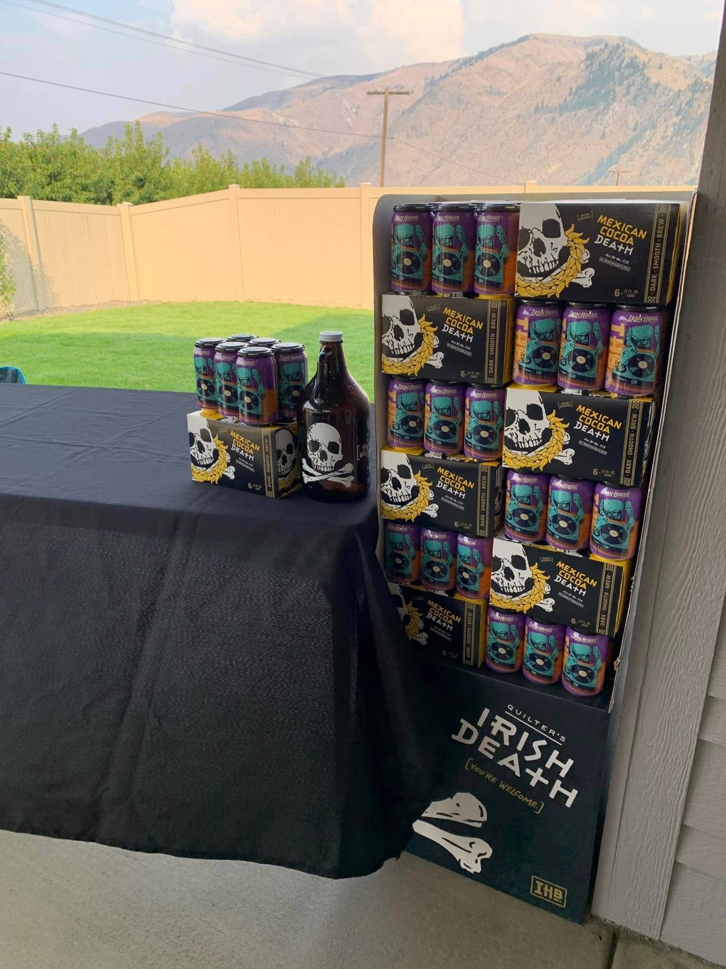 Iron Horse Brewery tasting table at Chefs on Tour in the Wenatchee Valley